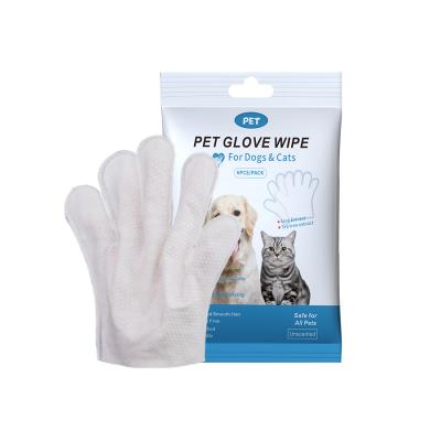 No Washing Pet Disposable Cleaning Massage Gloves Animal Cleaning Wipes